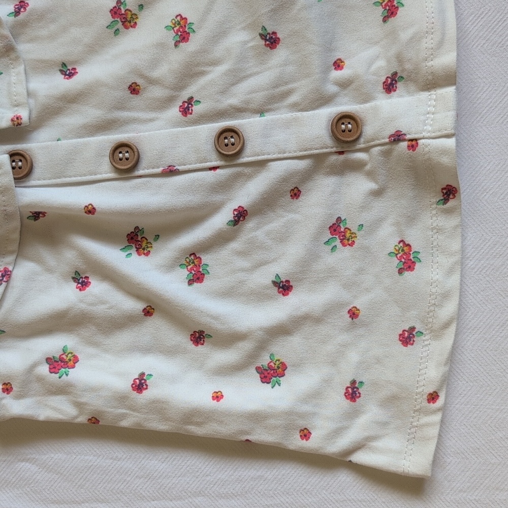 young hearts soft floral ruffle sleeve top size 4 girls - Picture 3 of 6
